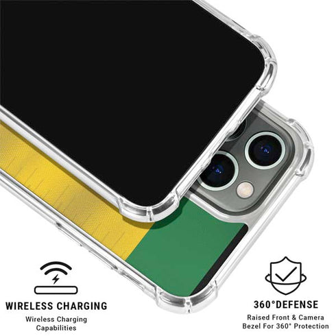 Brazil Soccer Flag iPhone 16 Pro Clear Case